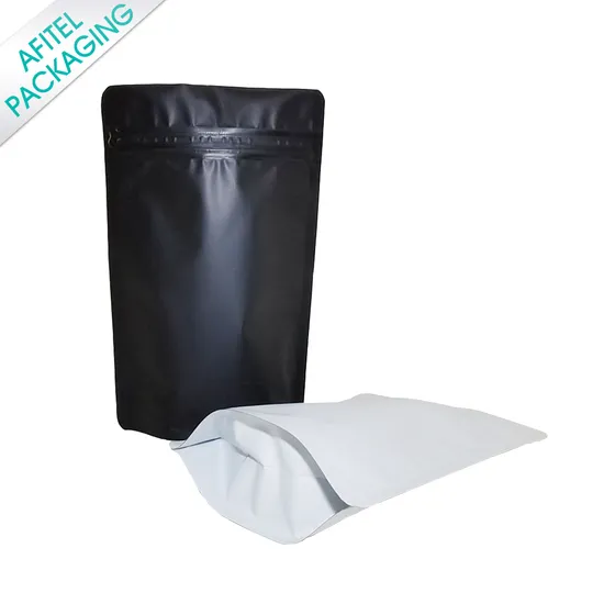 Matte Aluminum Foil Self Standing Bag Frosted Color Aluminum Plated Packaging Zipper Bag