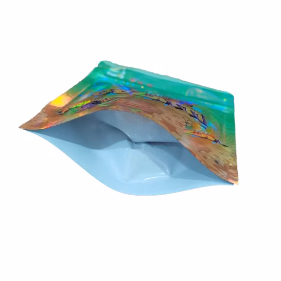 3,5 g, 7 g, 1 g, 1 libbra, 14 g Campione gratuito stampato personalizzato Stand Up Borsa a chiusura lampo Borse per imballaggio in gomma commestibile Borsa in Mylar di plastica a prova di odore a prova di bambino