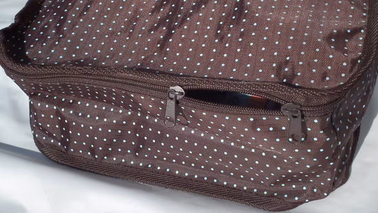 Borsa trapuntata da viaggio antipolvere in tessuto Oxford resistente