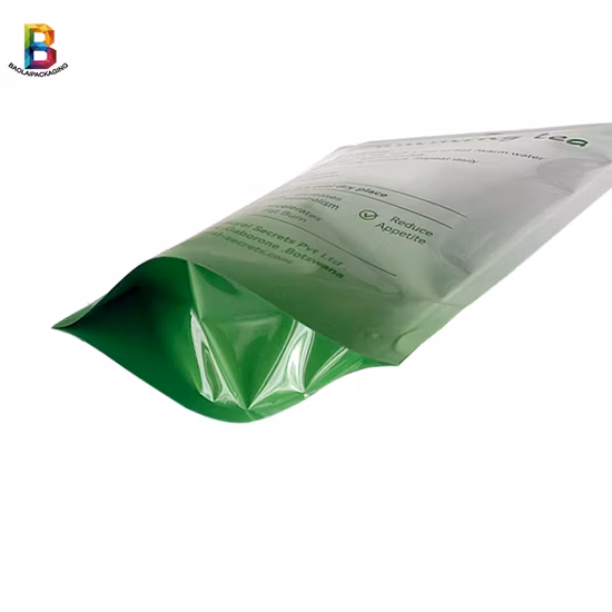 Stampa personalizzata lucida/opaca supporto per alimenti in plastica da forno con cerniera sacchetto di carta per imballaggio baguette per pane con finestra trasparente