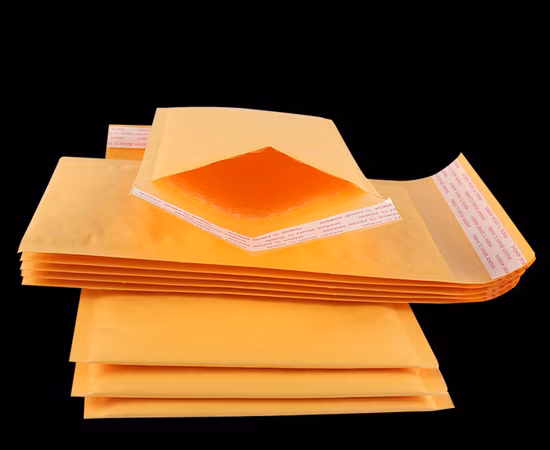 Busta postale in polietilene opaco con bolle poli, confezione a bolle rosa chiaro
