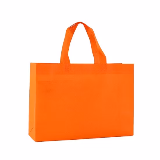 Borsa shopping stampata individualmente in tessuto non tessuto con manico e logo