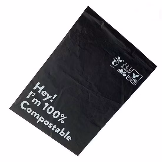 Imballaggio per indumenti per corriere Borse per spedizione personalizzate con loghi postali in poliestere compostabili biodegradabili