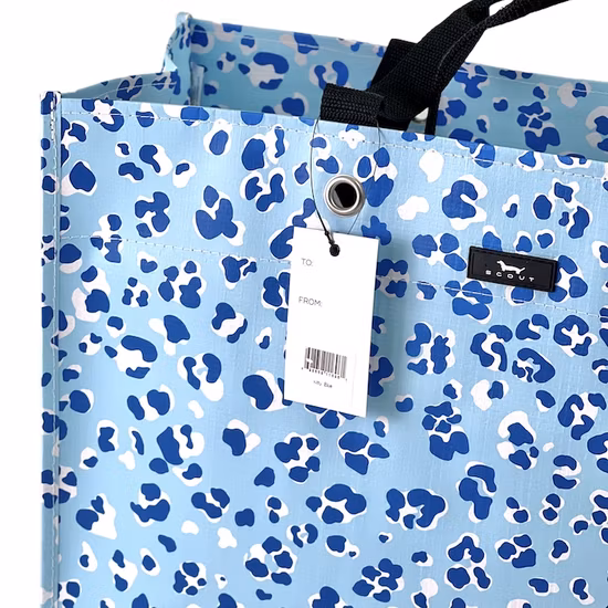 Bottiglia per animali riciclata tessuta personalizzata in PP Non tessuto RPET Rivestito laminato laminato pieghevole Borsa per la spesa in plastica stampata riciclabile con maniglia per il trasporto